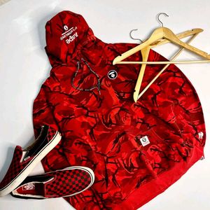 Red Camo BAPE Hoodie