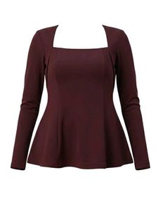 Maroon Fit &amp; Flare Dress