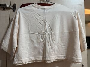 Casual White Crop Top