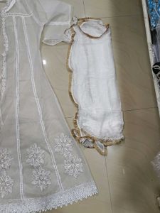 White Embroidered Kurta Set