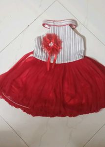 Cute Red &amp; White Dress