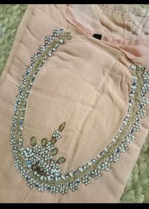 Peach motiwork Kurta