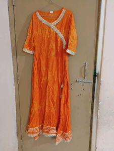 Orange Kurta and Pant Set