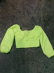 Puff Sleeved Crop Top