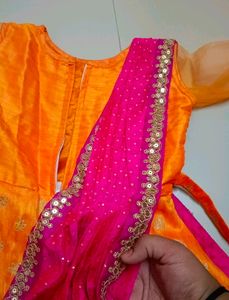 Ethnic Frock In Lehenga Model