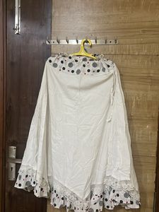 White Beautiful Flare Skirt
