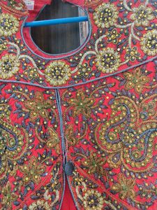 Red Embroidered Lehenga Choli