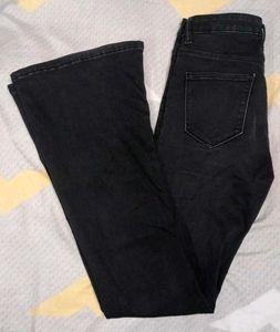 Zudio Bootcut Black Denim For Women