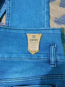 High-Waisted Denim Jeans