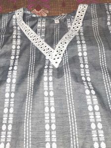 Striped Grey Kurti