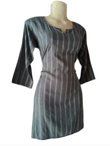 Striped Casual Short Kurti