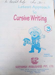 English Cursive Writing Book For Kids