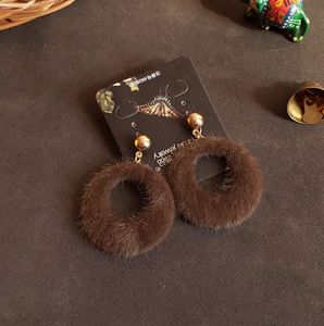 Fuzzy Hoop Earrings
