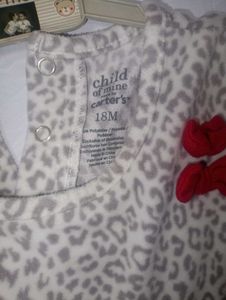 Leopard Print Top with Bow 18M Branded