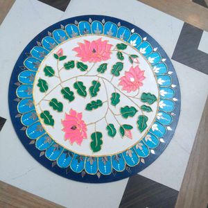 Handmade Lippan Art Wall Decor – Floral Design