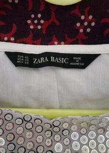 ZARA Sparkle N Shine silver  Top