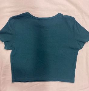 Basic Green Crop Top