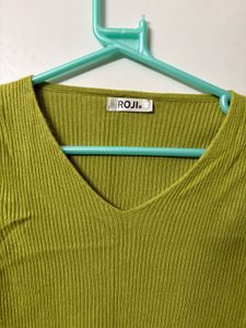 Vneck Green Top
