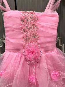 Ruffled Partywear Baby Frock