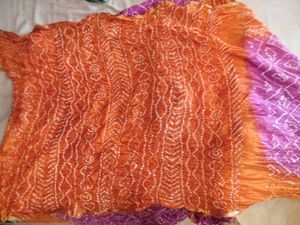 Rajasthani Bandhej Saree - Synthetic (BRAND NEW)