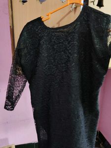 Elegant Black Lace Dress