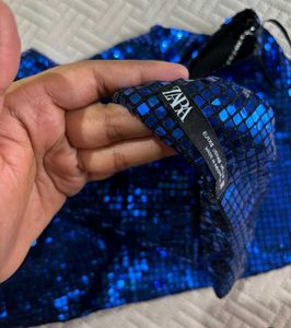 Sparkling Blue Sequin Top