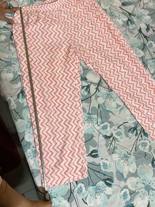 Pink Kurta Plazzo Set With Dupatta