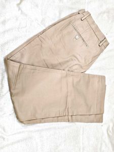 Khaki Straight Leg Pants