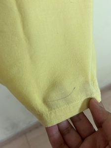Formal Yellow Embroidered Kurti