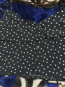 Polka dot crop top