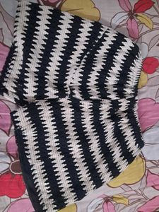 Striped Knit Romper Set