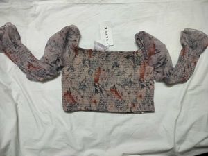 Floral Print Crop Top