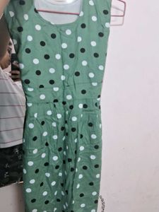 Green Polka Dot Dress