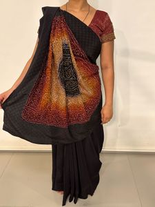 Elegant Black Saree