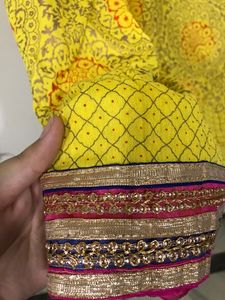 Beautiful Yellow Ethnic Skirt From INA Market