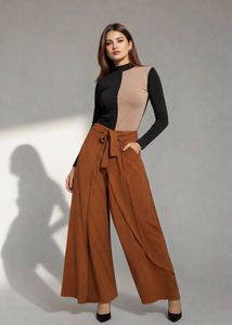 Origami Rust Wrap Palazzos 🌿 Summer Chic 🔥🔥!