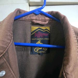 The Roadster Men Brown Denim Jacket