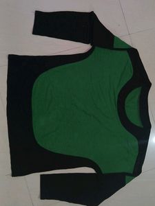 MSYK Black Green Top