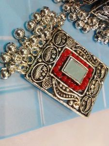 Metal Oxidised Jewellery Set
