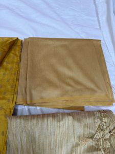 Mustard Banarasi Suit Set
