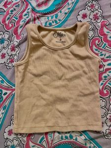 Cute Beige Tank Top