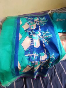 Jute Saree With Blouse