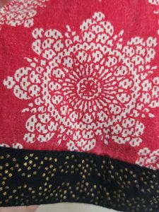 Floral Red Print Kurta