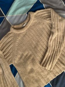 ZARA Beige Knit Sweater
