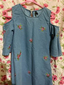 Denim Short Dress