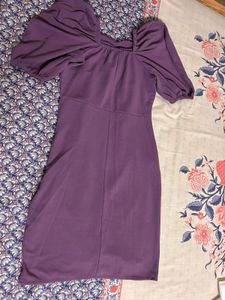 Chic Purple Bodycon Dress