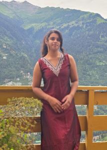 Maroon Embroidered Kurti