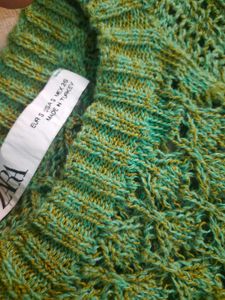Zara Green Knit Vest