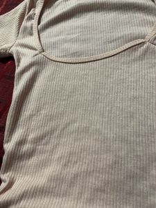 Cute Pink Ribbed Top