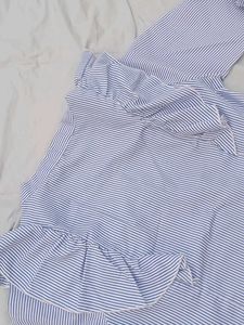 Striped Ruffle Shirt